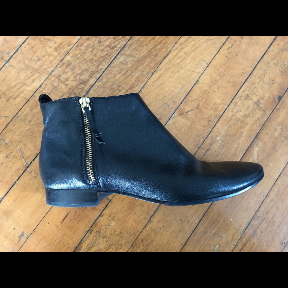 Cole Haan Black Leather Ankle Boots